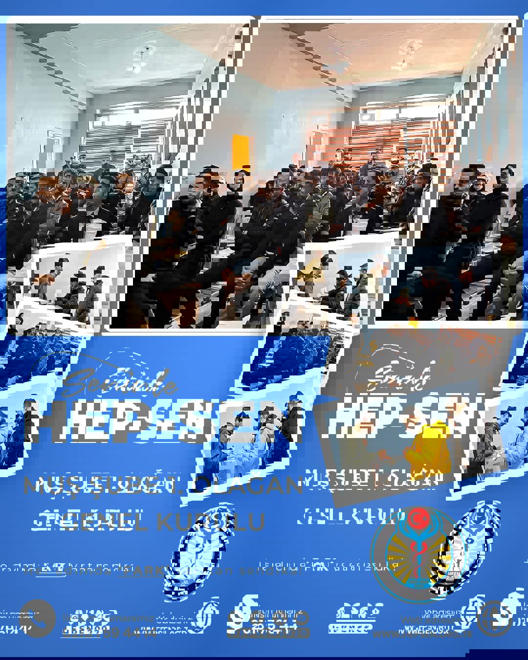 HEP-SEN Muş Şubesi 1. Olağan Genel Kurulu Gerçekleştirildi